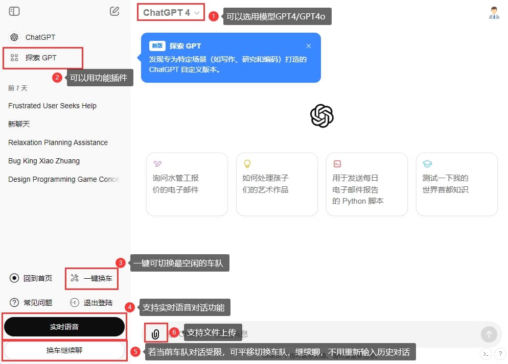 图片[1]-ChatGPT拼车站日卡 | 可用GPT4/GPT4o/GPT5 | 独享体验